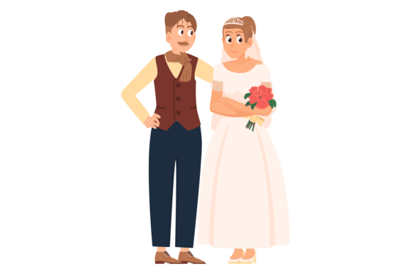 Celebrate Love: The Charming Appeal of Bride and Groom Character