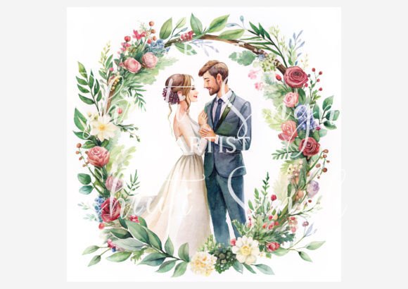 Charming Wedding Couple Illustrations for Every Occasion