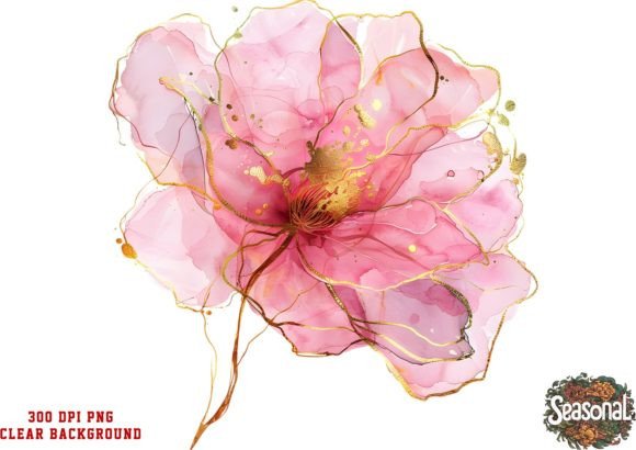 Chic Pink Wedding Floral: A Celebration in Every Clipart