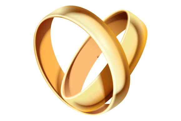 Designing for Romance: The Allure of Wedding Golden Rings Typography