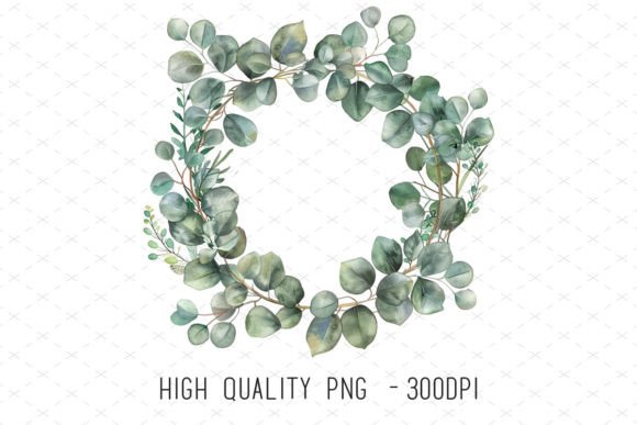 Designing with Nature: The Versatile Eucalyptus Wreath PNG