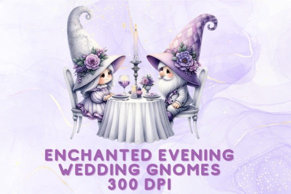 Enchanted Evening Wedding Gnomes: A Fairytale in Clipart