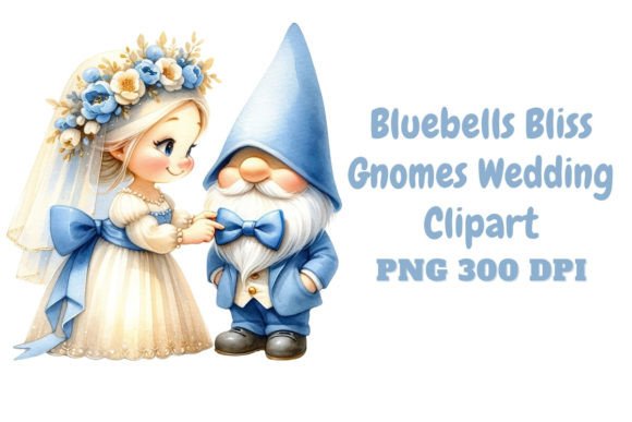 Enchanted Gnome Wedding Clipart for Your Creative Projects