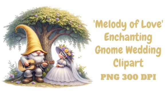 Enchanting Gnome Wedding Clipart: The Melody of Love