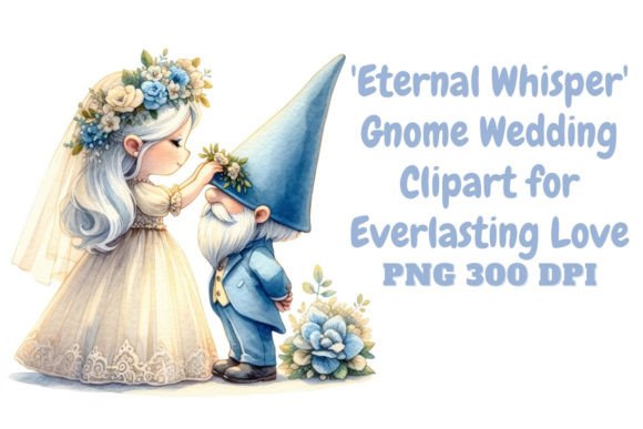 Eternal Whisper Gnome Wedding Clipart for Whimsical Projects