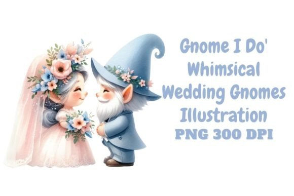 Gnome I Do: Whimsical Wedding Illustrations for Your Projects