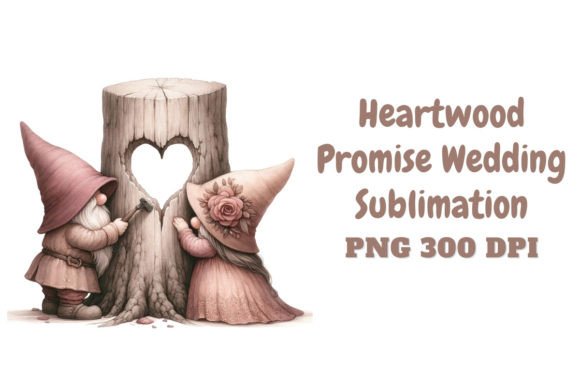 Heartwood Promise: Wedding Sublimation for Whimsical Branding