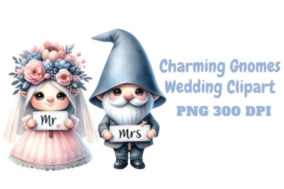 Whimsical Wedding Magic with Gnome Clipart